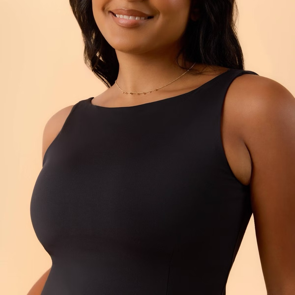 Blogilates Women's Boatneck Crisscross Tank Top - Black - Picture 3 of 11